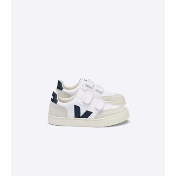 Veja V-12 CANVAS Sko Barn Hvite | NO 806DFM